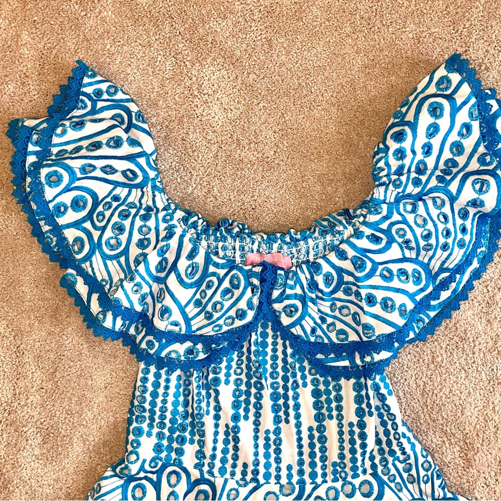 Blue & White Ruffled Sundress - Picture 3 of 6